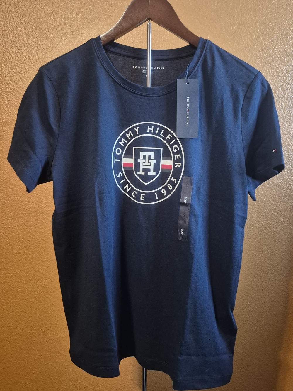 Tommy Hilfiger Navy Short Sleeve Logo Tee